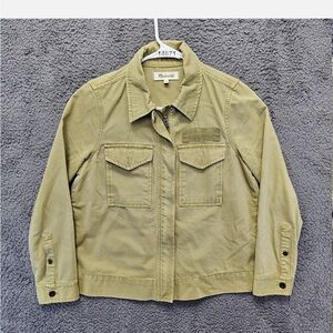 Madewell Army Green Utility Swing Jacket